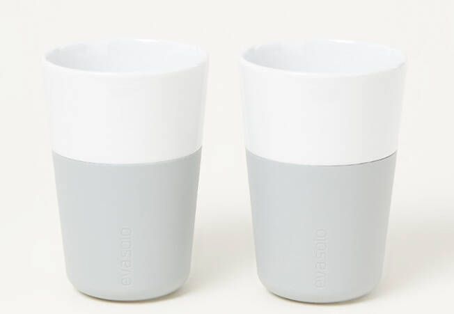 Eva Solo Caff&#xE9, Latte beker 2 pack marble grey(marmergrijs ) online kopen