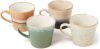 HKliving Cappuccino mok Virgo 70's keramiek set van 4 online kopen