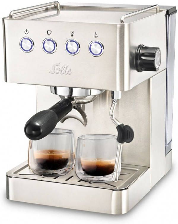 Solis 1014 Barista Gran Gusto Pistonmachine Espressomachine Espresso apparaat Zwart online kopen