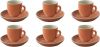 Palmer Koffiekop En Schotel Colors 14 Cl 12 Cm Oranje Porselein 6 Stuk(s ) online kopen