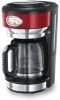 Russell Hobbs Koffiezetapparaat Retro ribbon 1000 W 1, 25 L rood online kopen