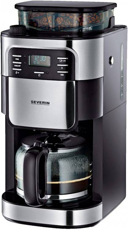 Severin KA 4810 RVS/Zwart Koffiezetapparaat Incl Maalwerk online kopen