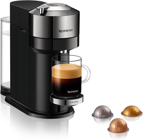 Nespresso Krups koffieapparaat Vertuo Next XN910C(Chrome ) online kopen